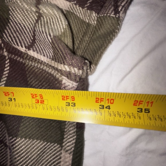 Cabelas Flannel Shirt Mens 4XLT Brown Plaid Button Down Heavy Hunting Outdoors - Picture 6 of 7